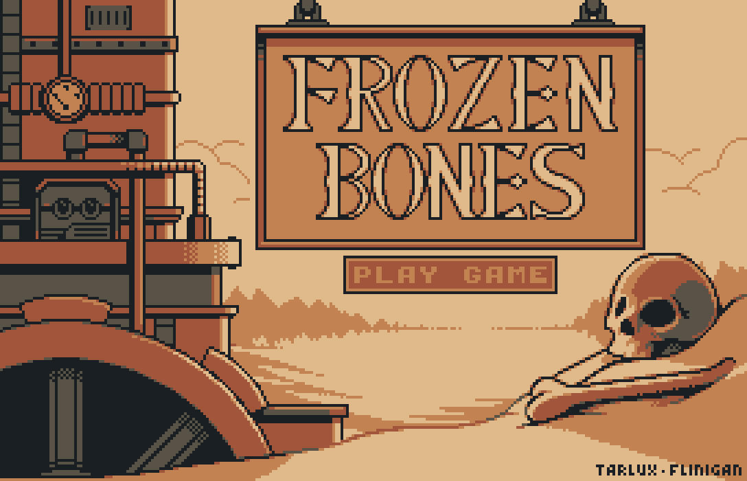 Start screen for Frozen Bones